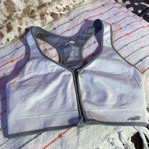 White Avia sports bra
